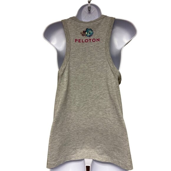 NEW! Peloton Go to Racer Tank Grey Together We Go Far Shirt Women's Medium - Picture 5 of 12